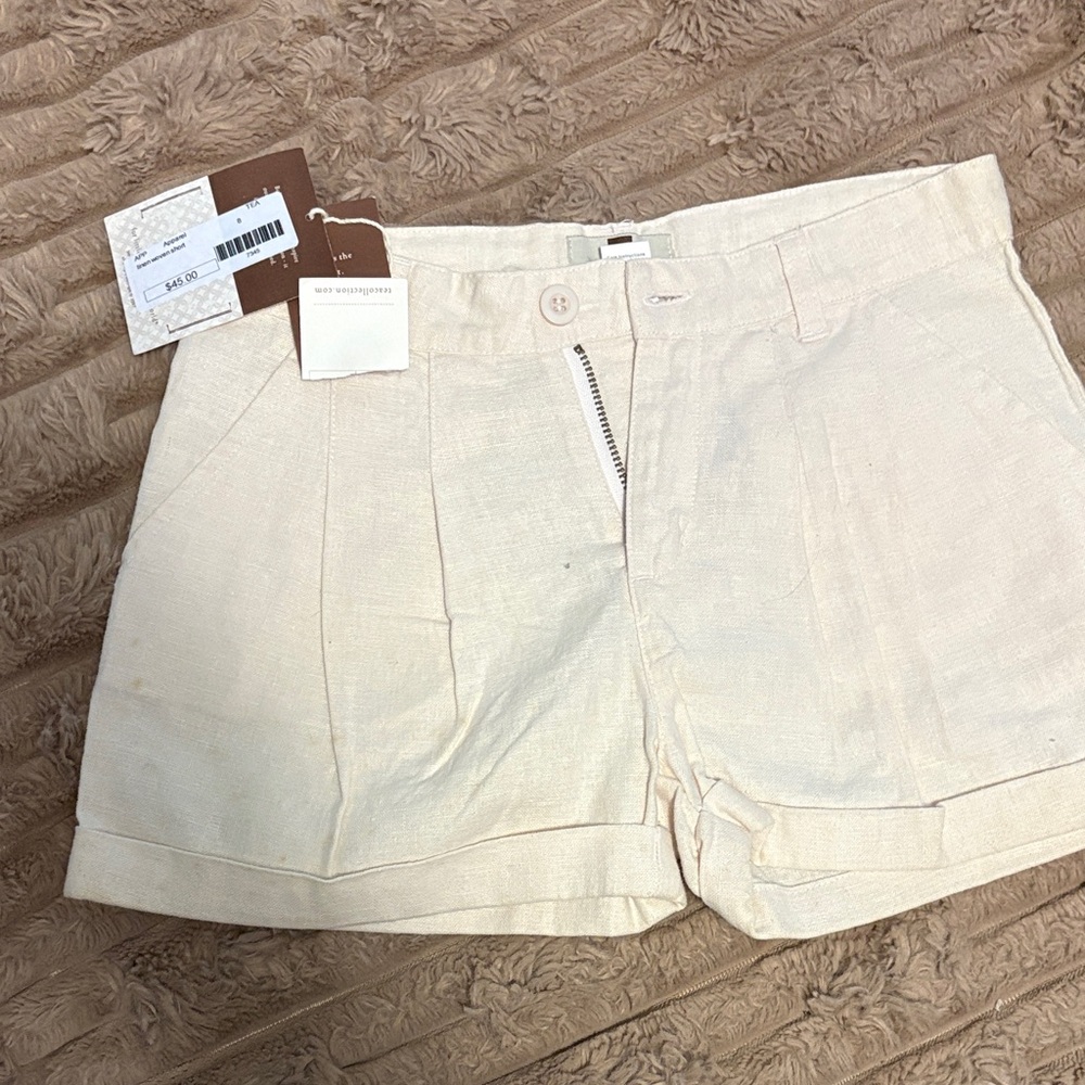 Tea Collection Cream Kids Shorts